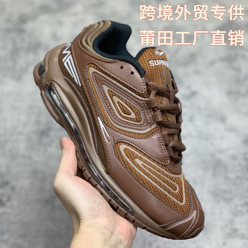 Cross-border Putian shoes MAX98 full palm air cushion running shoes retro men's running shoes thick sole increased sneaker foreign trade QC 照片，来自 1688 Qualit.ly