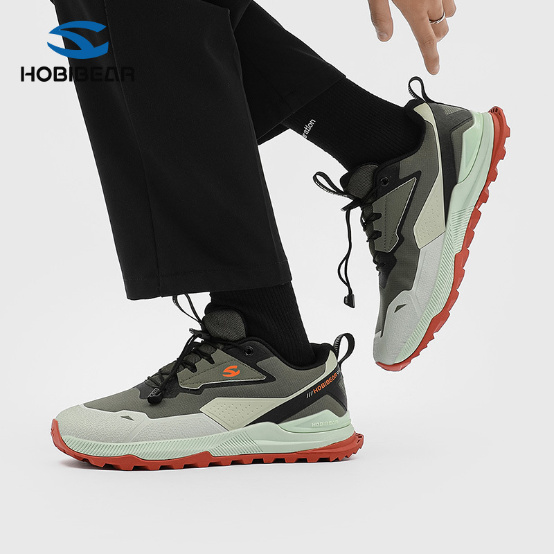 Hobibear Flats Men's Shoes Spring & Fall Sports Shoes Low-Top Running Shoes Outdoor Walking Shoes Hiking Shoes Dropshipping