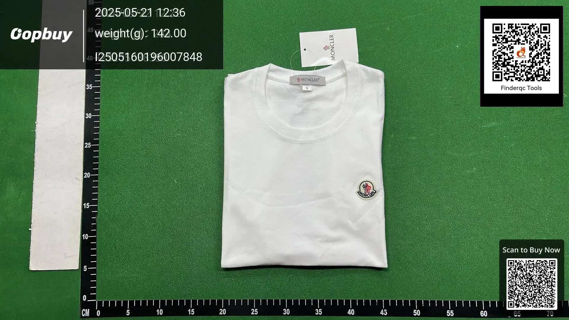 Moncler Embroidered Badge Short-sleeved T-shirt White