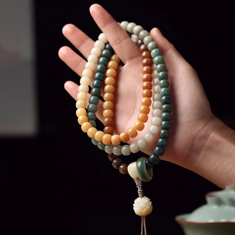 Bodhi root gradient 108 hand string beads Wen play with flame Lotus network explosions factory direct generation