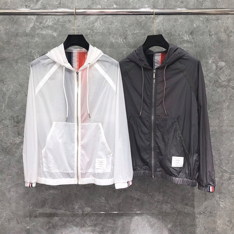 Dongguan brand factory direct sales TB sun protection clothing female couple contrast color thin UV protection summer sun protection clothing coat