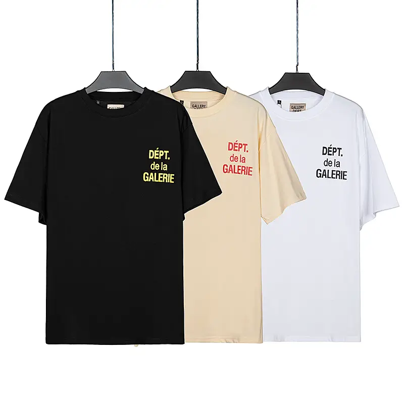 2022 supply European and American High Street men and women with LOGO letter printing round neck short sleeve t-shirt