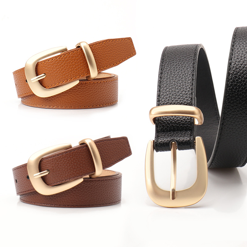 New fashion ins style belt women's all-match commuter pin buckle women's belt simple Korean decorative belt wholesale
