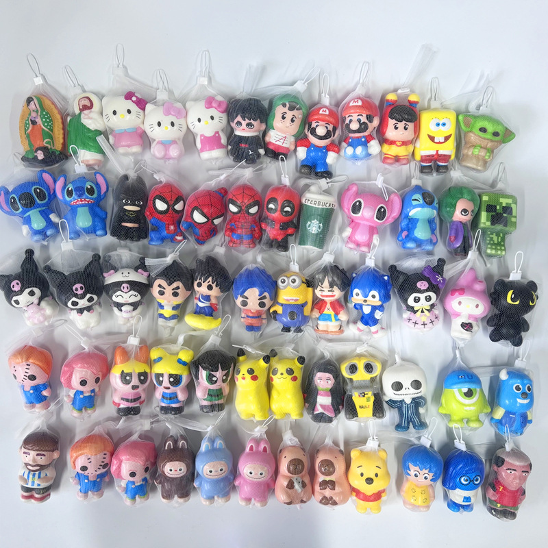 Cross-Border Pu Stress-Relief Squishy Toy Slow Rebound Doll Stress-Relief Gadget Decoration Children's Toy Factory Goods