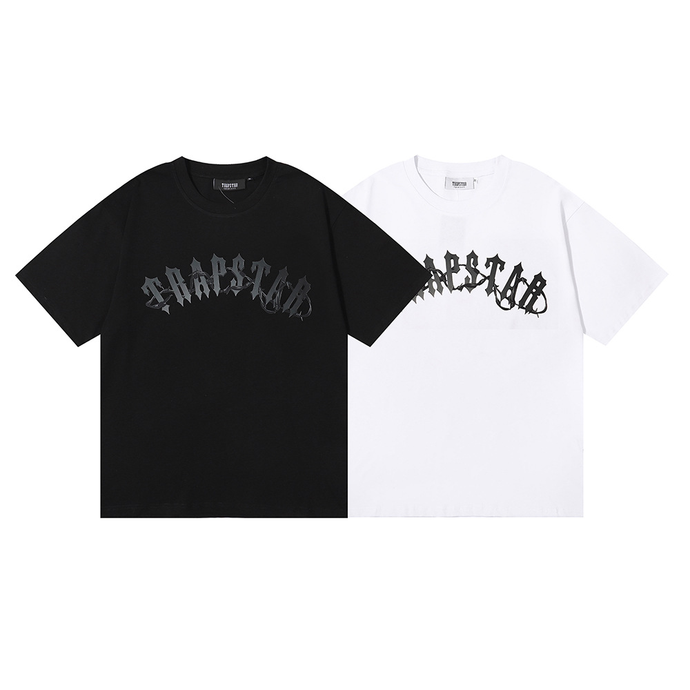 2023 spring and summer new Trapstar letter printing hip-hop men and women couples loose casual short sleeve T-Shirt wholesale