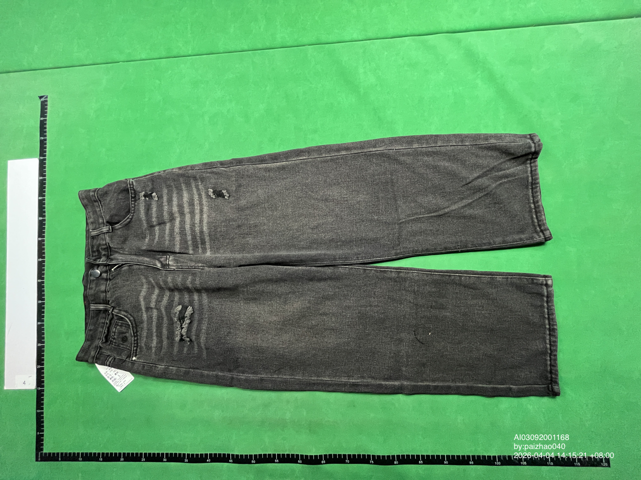 Cross-border factory direct European and American ripped jeans high street tide brand old straight tube fully embroidered men's Denim trousers QC