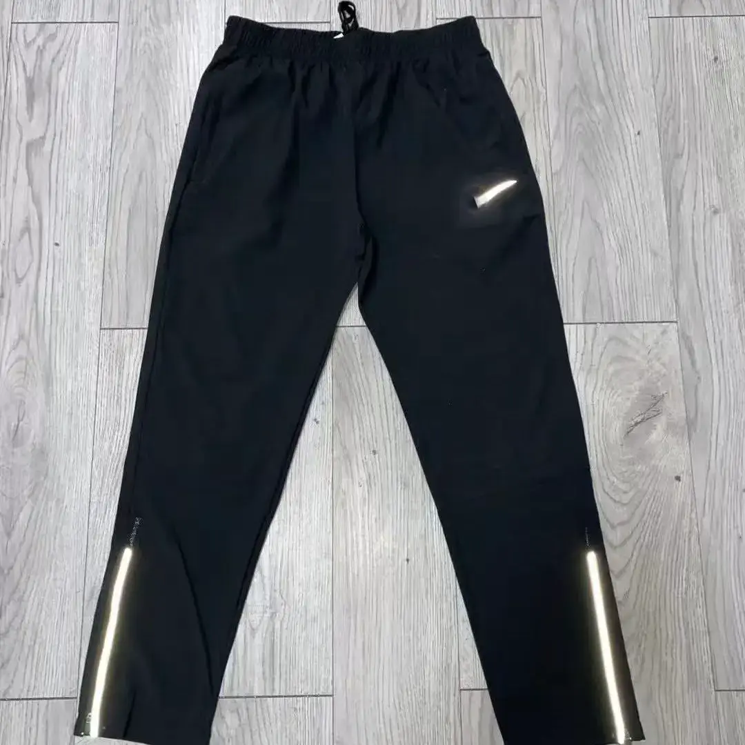 Trendy Outdoor Ready-Made Sports Threaded Quick-Drying Pants for Men in Summer, Loose and Versatile, Breathable, Fitness and Leisure, Quick-Drying and Breathable