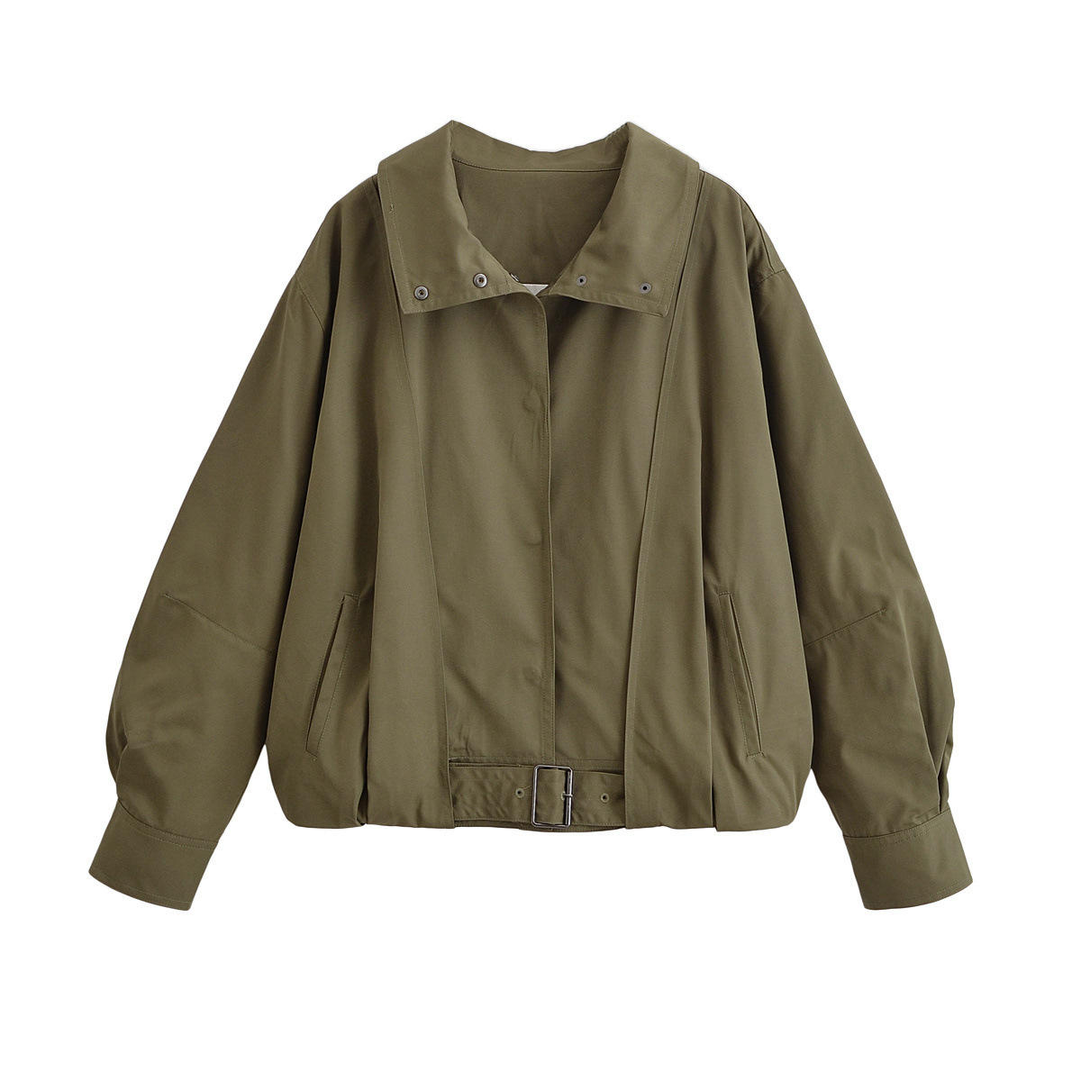 2025 Summer New Style European and American Style Buckle Pilot Loose Jacket 2951471