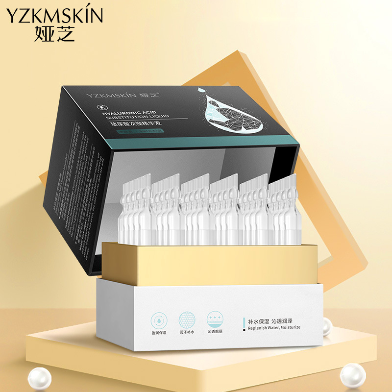 Yazhi Hyaluronic Acid Hydrating Second-Pulse Essence Facial Firming Repair Essence Hydrating Moisturizing Essence Skin Care Products