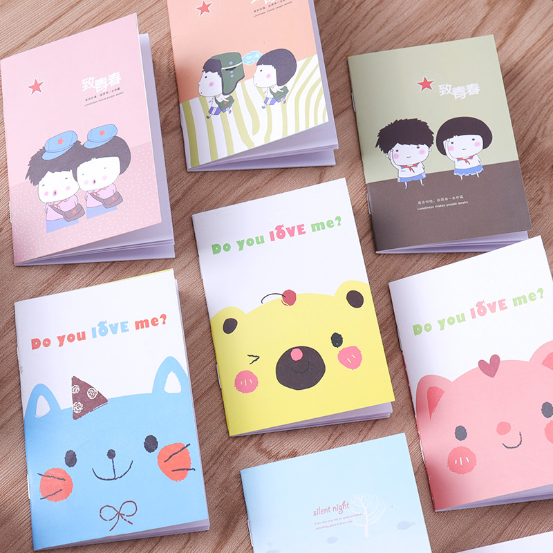 Small Notebook, Creative Stationery, Wholesale Notebook, Cute Cartoon Notepad, Gift Portable Diary