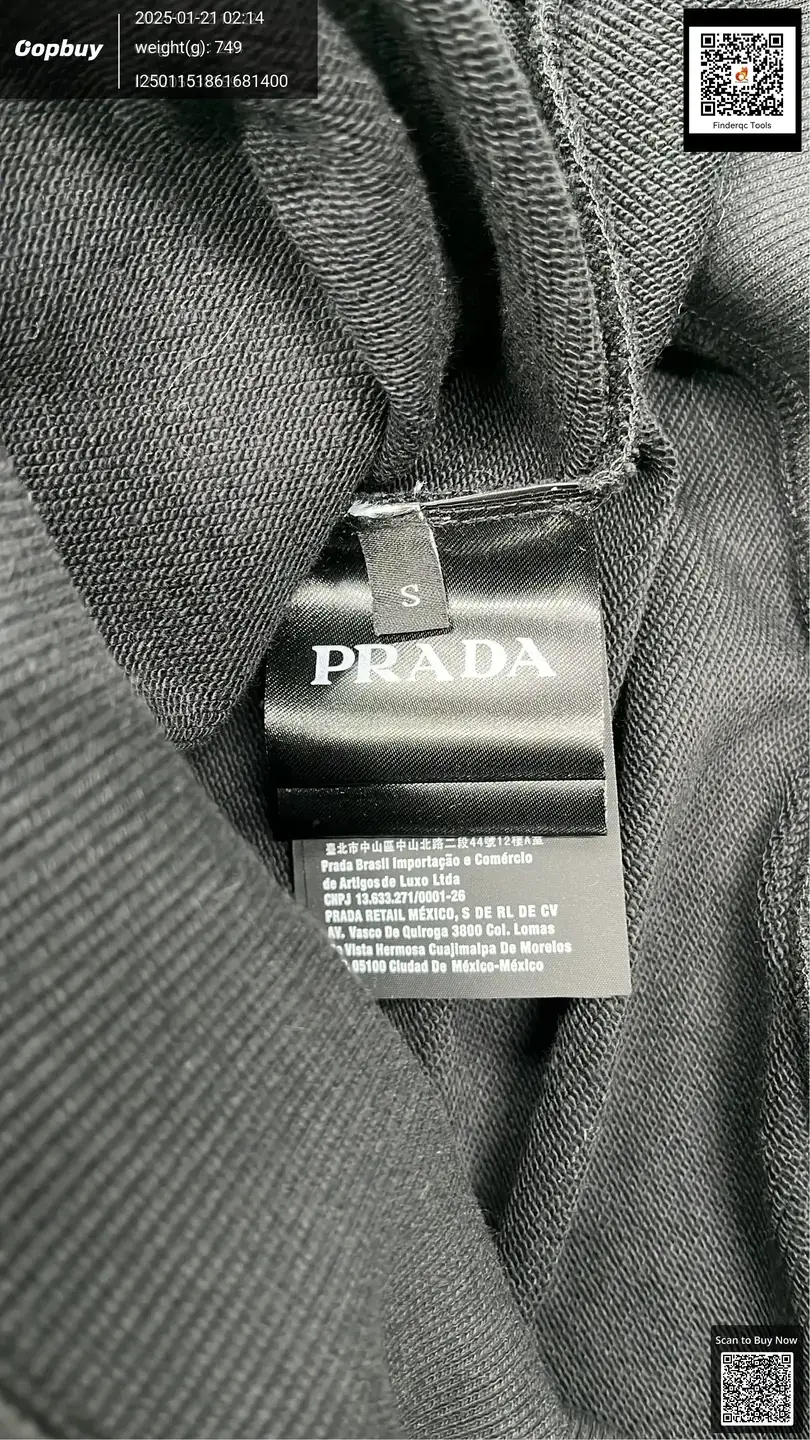 High Version P Hoodie Men's and Women's Autumn and Winter Fashion Loose Pujia Triangle Label Rubber Strip Hooded Sweater Jacket