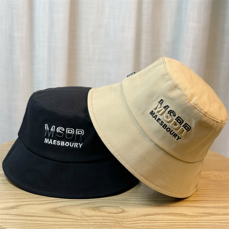 Men's hat spring and summer trendy student White basin hat versatile sun protection fisherman hat men's Japanese ins sun hat women