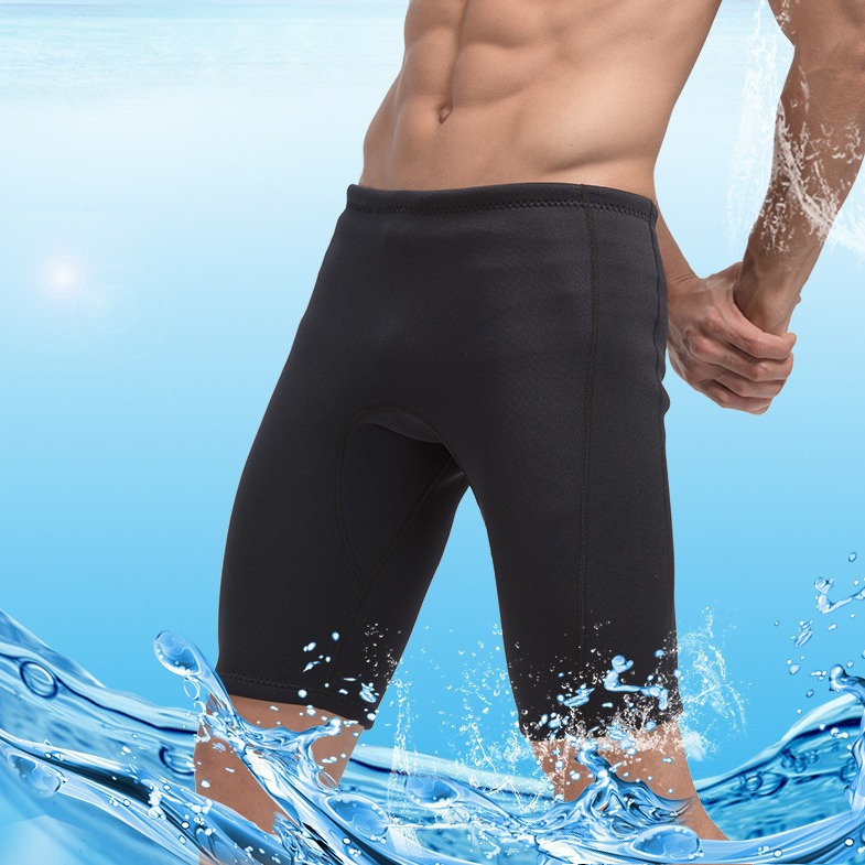 3mm Cold-Proof Short Diving Pants, Warm and Super Elastic Swimming Trunks for Men, Five-Point Swimwear, Beach Swimwear, Swimming Trunks for Men