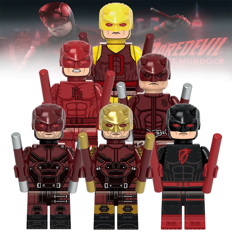 Xinhong Daredevil Building Blocks X0346 Third Party Assembled Building Blocks Daredevil Human Toy