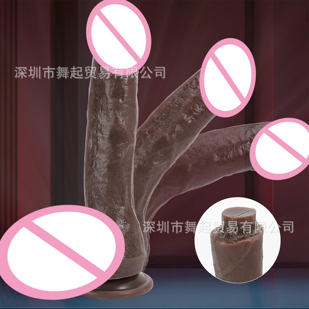 Cross-border female penis soft meat realistic dildo sex products women special silicone female sex toys wholesale