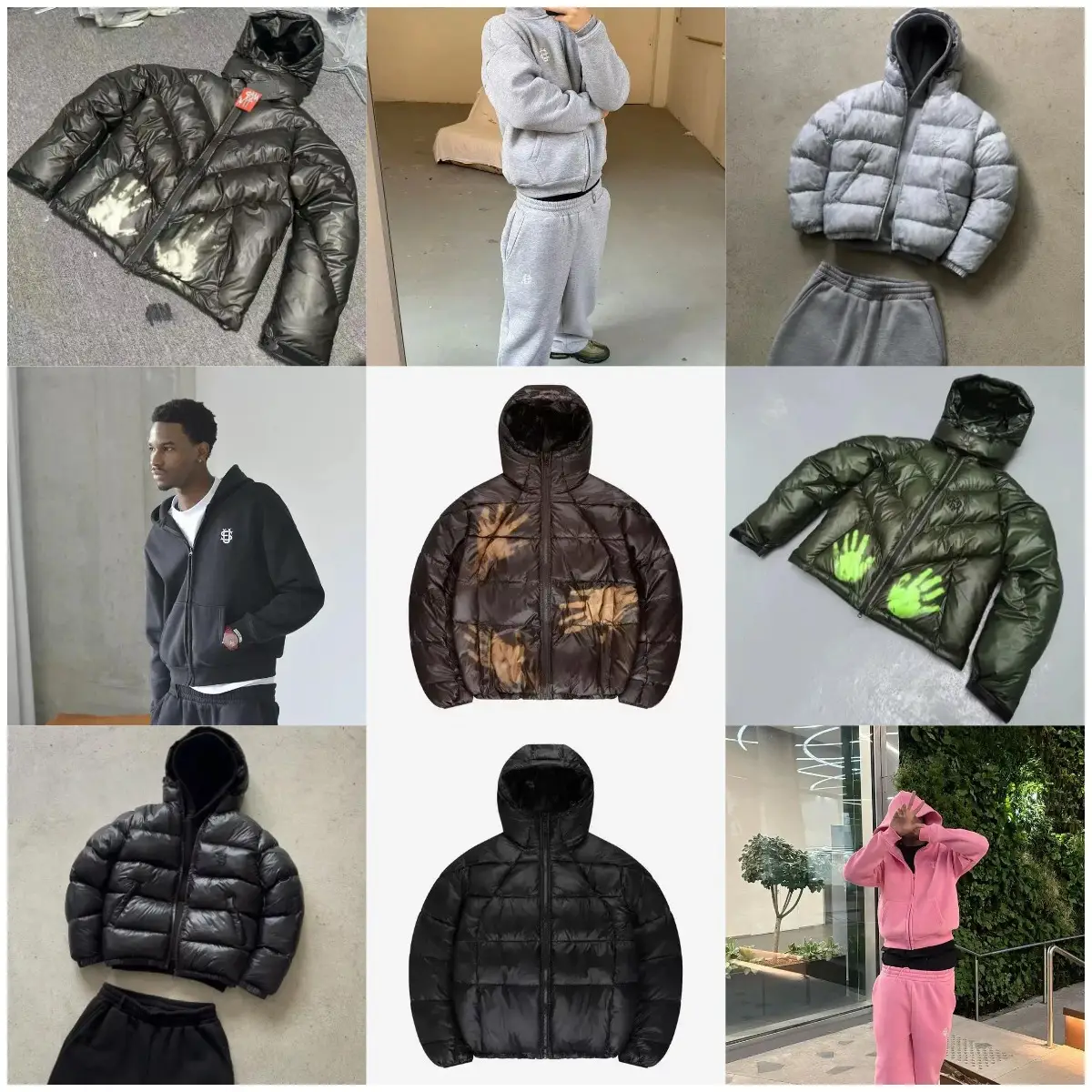 QQ66-纯色棉服运动套装whatsapp+13256727890