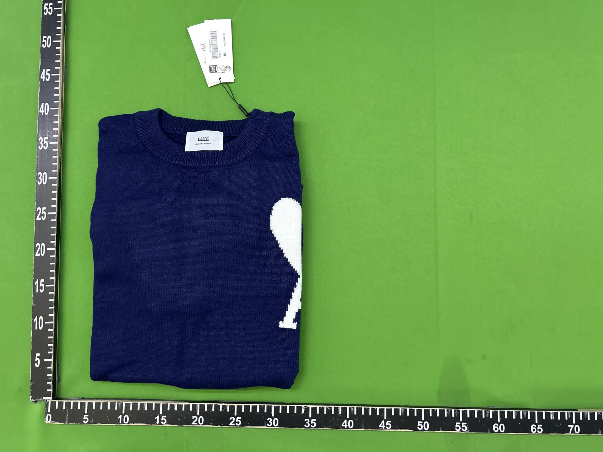 ami Alexandre Mattiussi Sweater Navy White