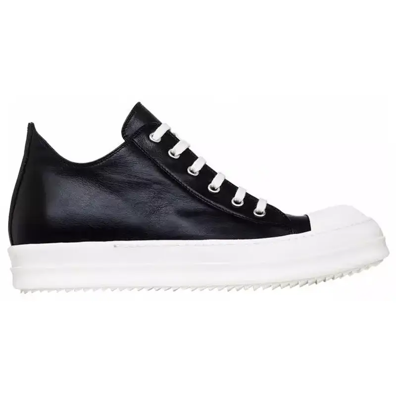 Rick Ro Shoes Low-Top Main Line Leather Thick Sole Dark Pioneer Design High Street Style Versatile Men's and Women's Trendy Shoes
