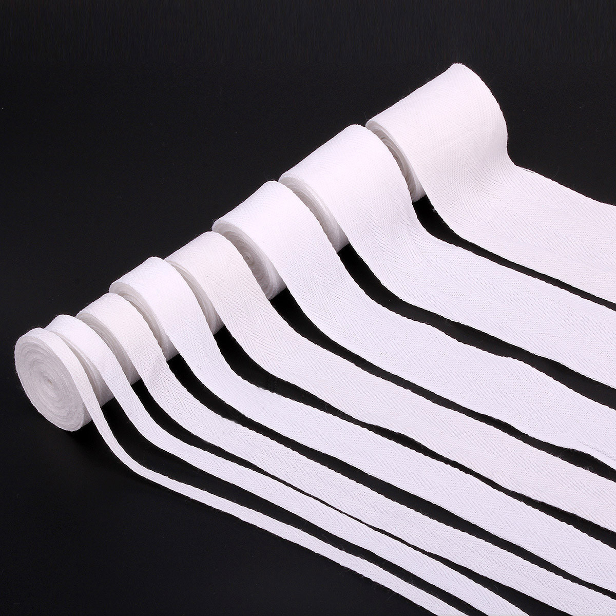 In-Stock Pure Cotton Herringbone Webbing, Military-Style Webbing, Hand-Sewn Edge Cotton Webbing Accessories Manufacturer In-Stock