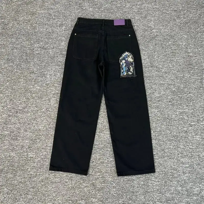 Black Friday Mega Deals d*e*r*s*c*h**u*t*z**e* g*a*l**l*e*r*y* D*e*n**i*m** Jeans高街刺绣潮流休闲时尚直筒牛仔裤