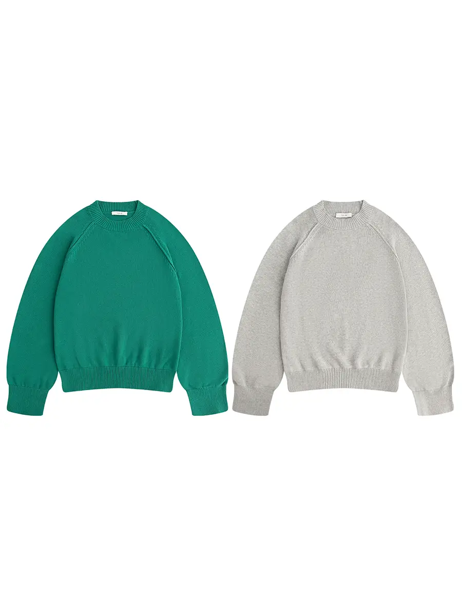 Vujade Cashmere Blend Cleanfit Gray Long sleeves Sweater Kenijima Same Style
