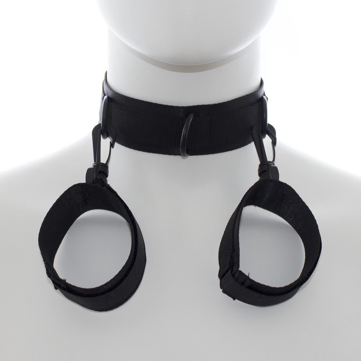 Adult SM sex toys sexy nylon hand neck alternative binding collar with handcuffs supplies factory wholesale