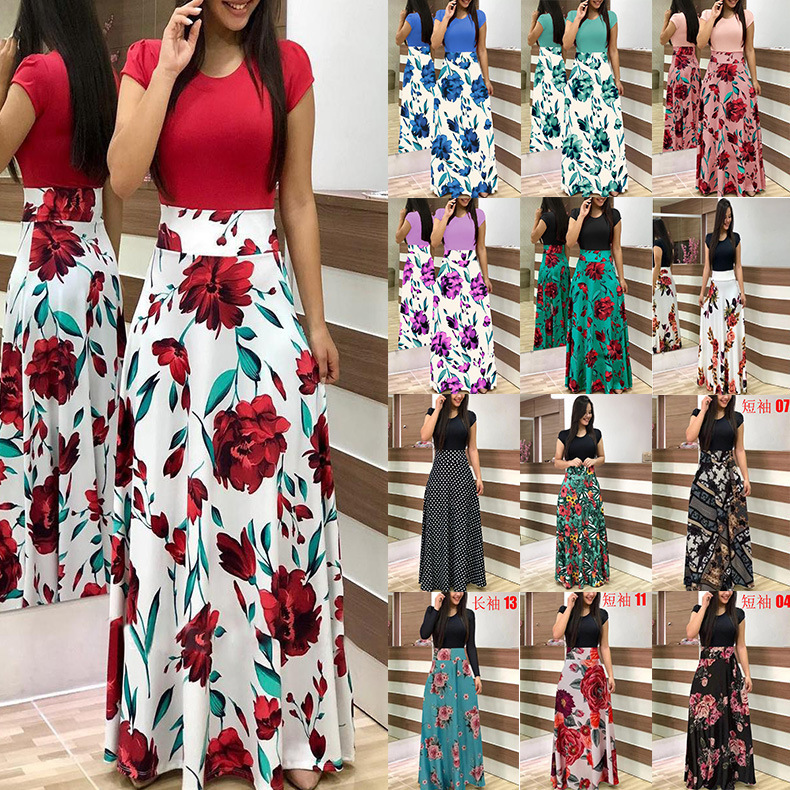 In-Stock 2026 European and American Spring Vintage Style Women's Dress with a Large Hem for Ebay, Amazon, and Wish