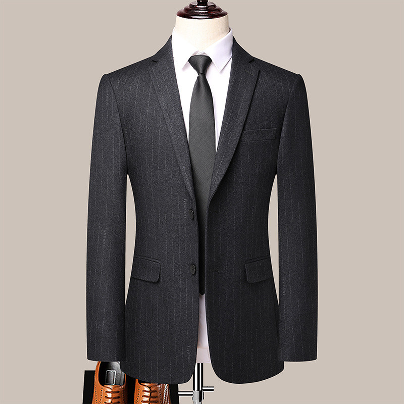 Big Brand Wool Suit suit Men's High-end Business Two-piece Dress Business Wear Business Wear Dad Wedding Gift Suit