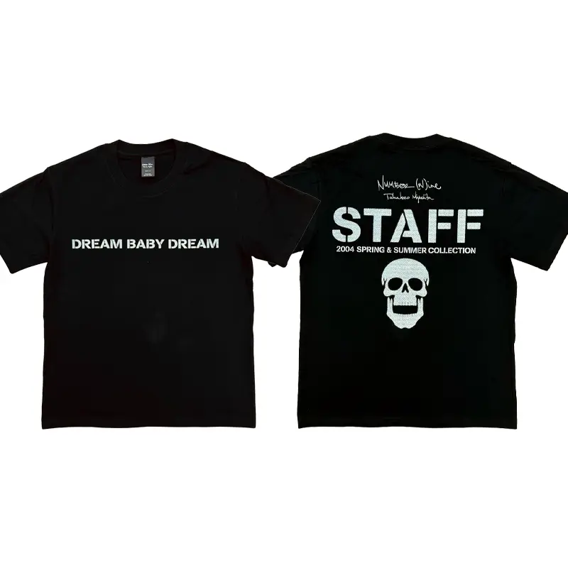 Ss04 Number (N)Ine Dream Baby Dream Skull Staff Retro Short-Sleeved Shirt