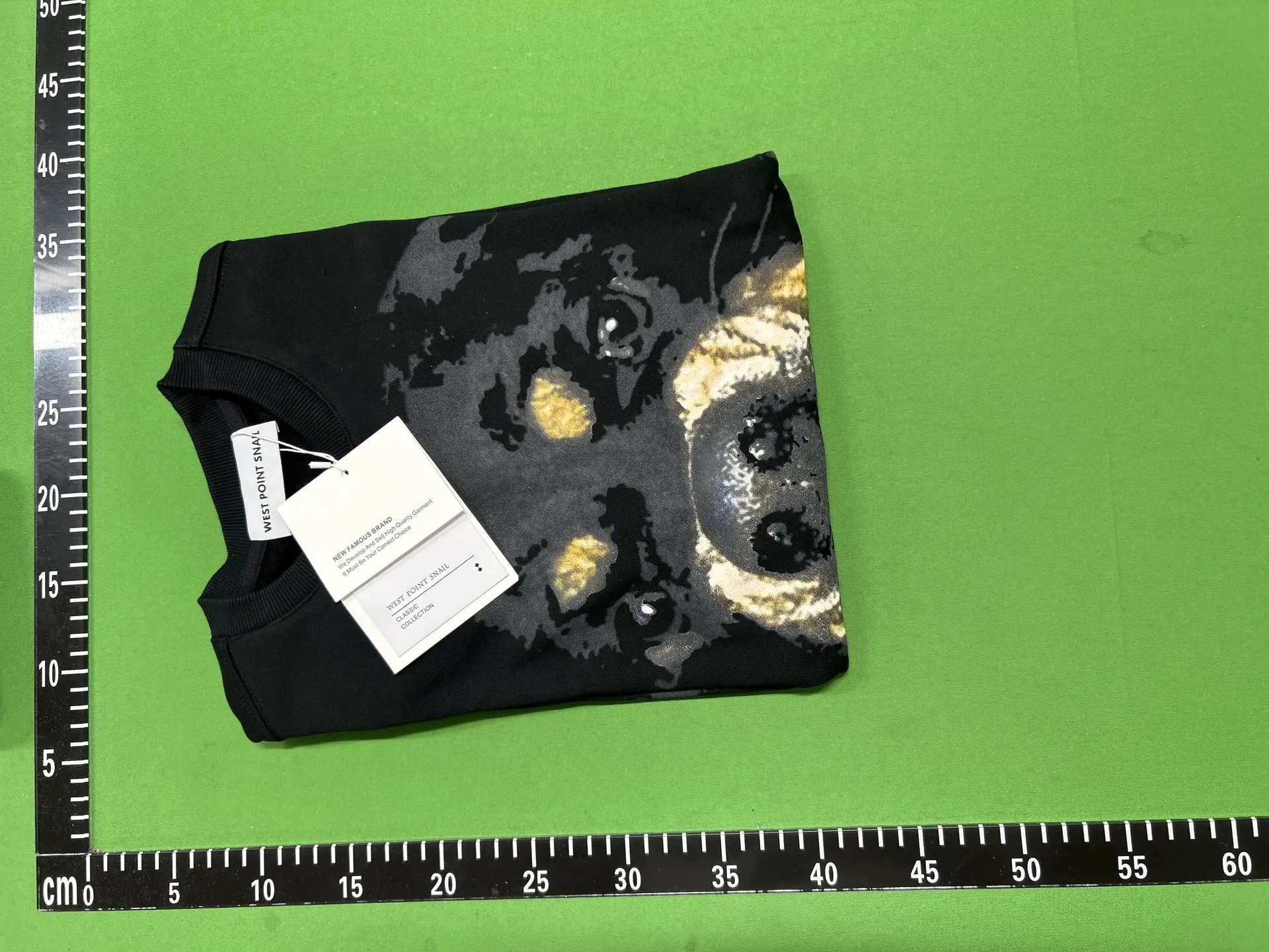 WEST POINT SNAIL Dog Head Print Hoodie