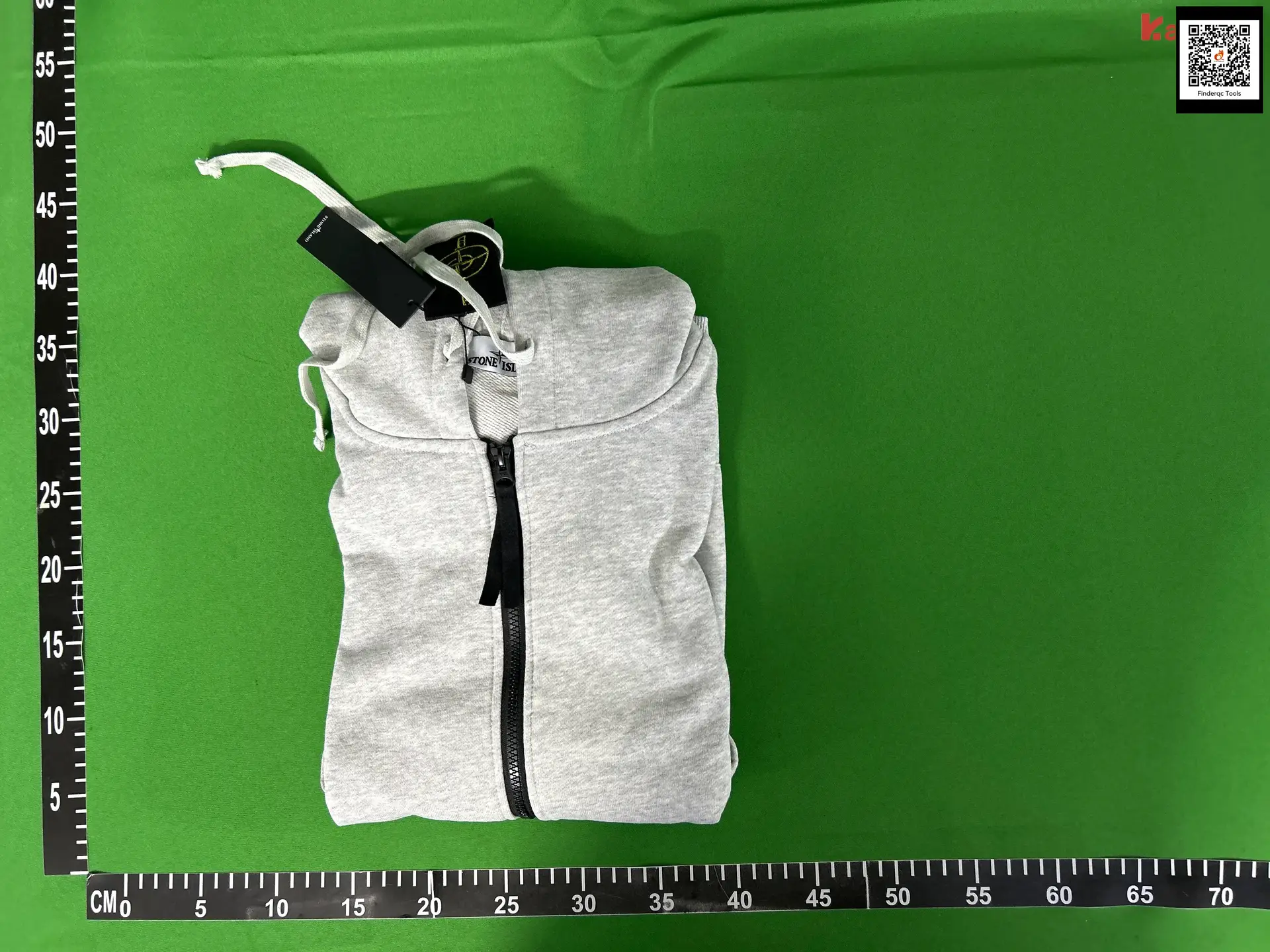 Stone Island Zip Hoodie Grey