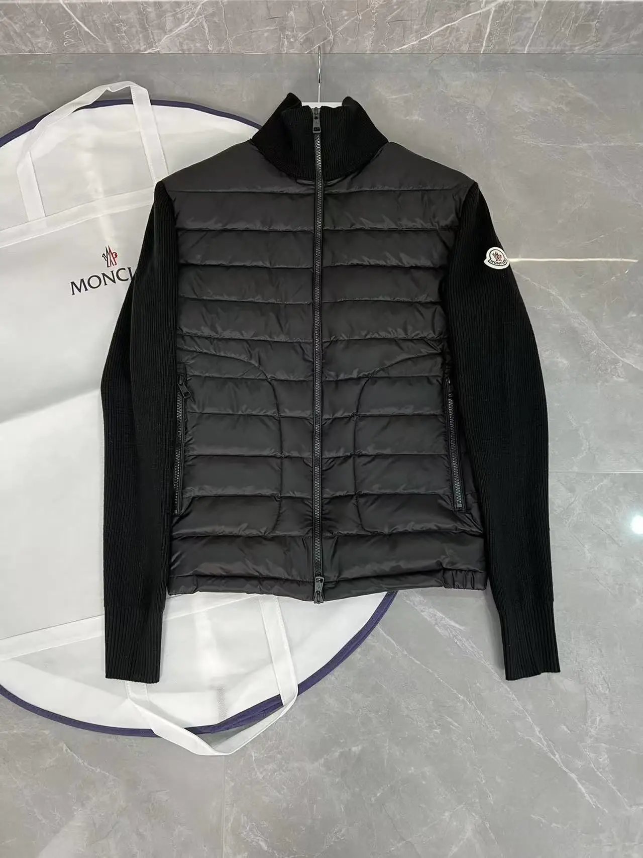 League wool spliced down jacket-S (original box packaging is 50 yuan without refundable)-RR
