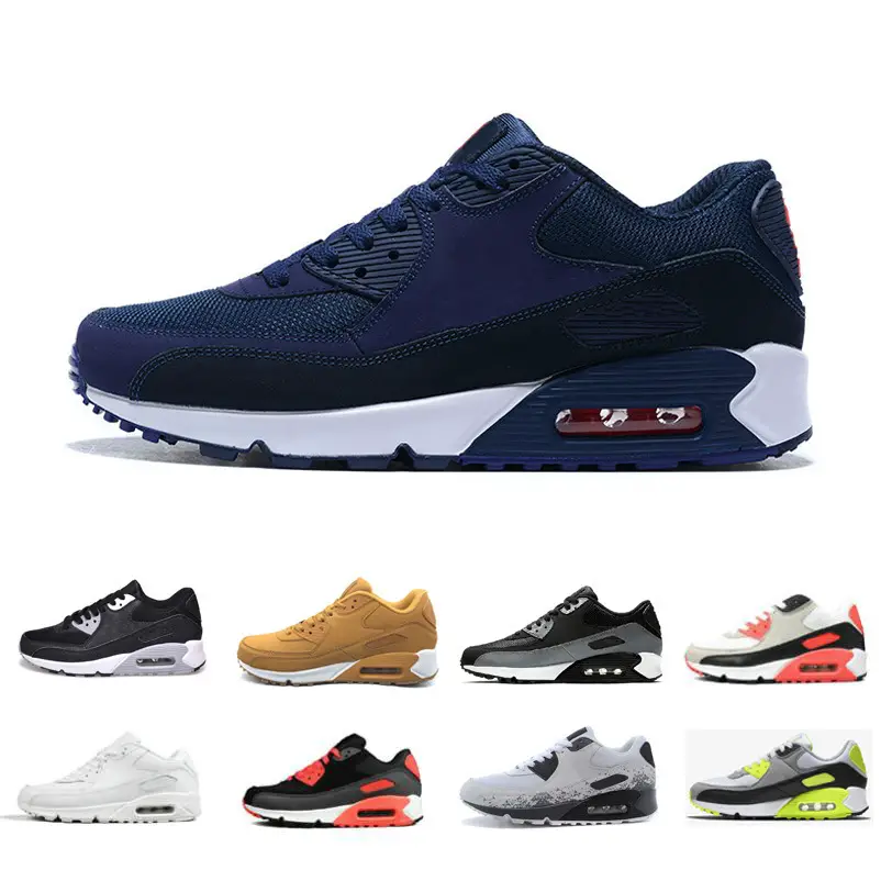 2020 cross-border foreign trade sports shoes 90 European and American station air cushion shoes shoes men and women running shoes 36-46