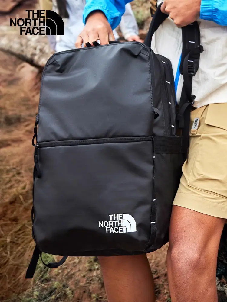 Thenorthface North Face Backpack Men's and Women's Neutral Spring and Summer Outdoor Travel Plaid Backpack Computer Bag 81Dm