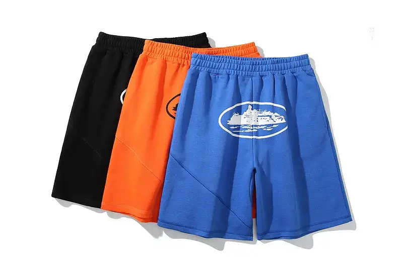 High Street Fashion Brand College Style Three-Dimensional Cut Shorts Drawstring Casual Sports Print Shorts