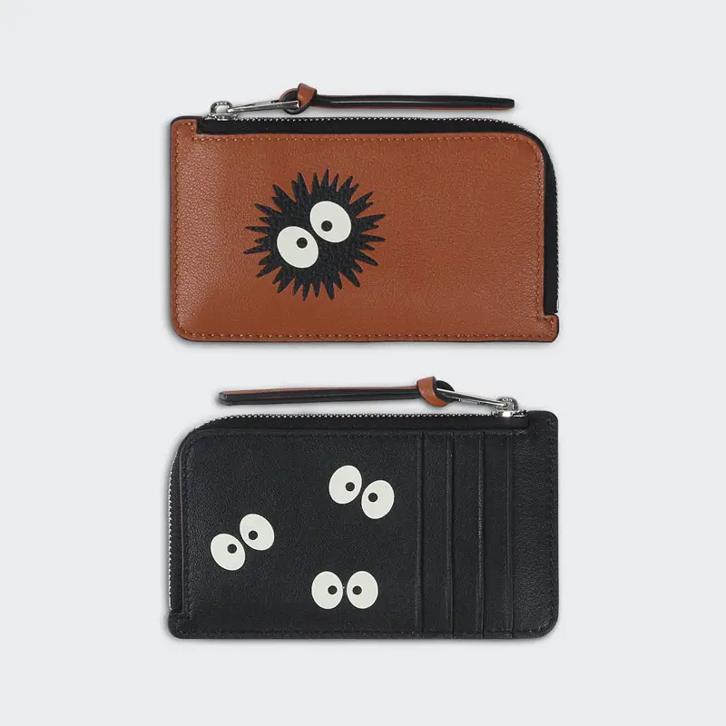 Boliz Birthday Gift Versatile Fashion Genuine Leather Card Holder Cartoon Penguin Lemur Chinchilla Card Holder Coin Purse