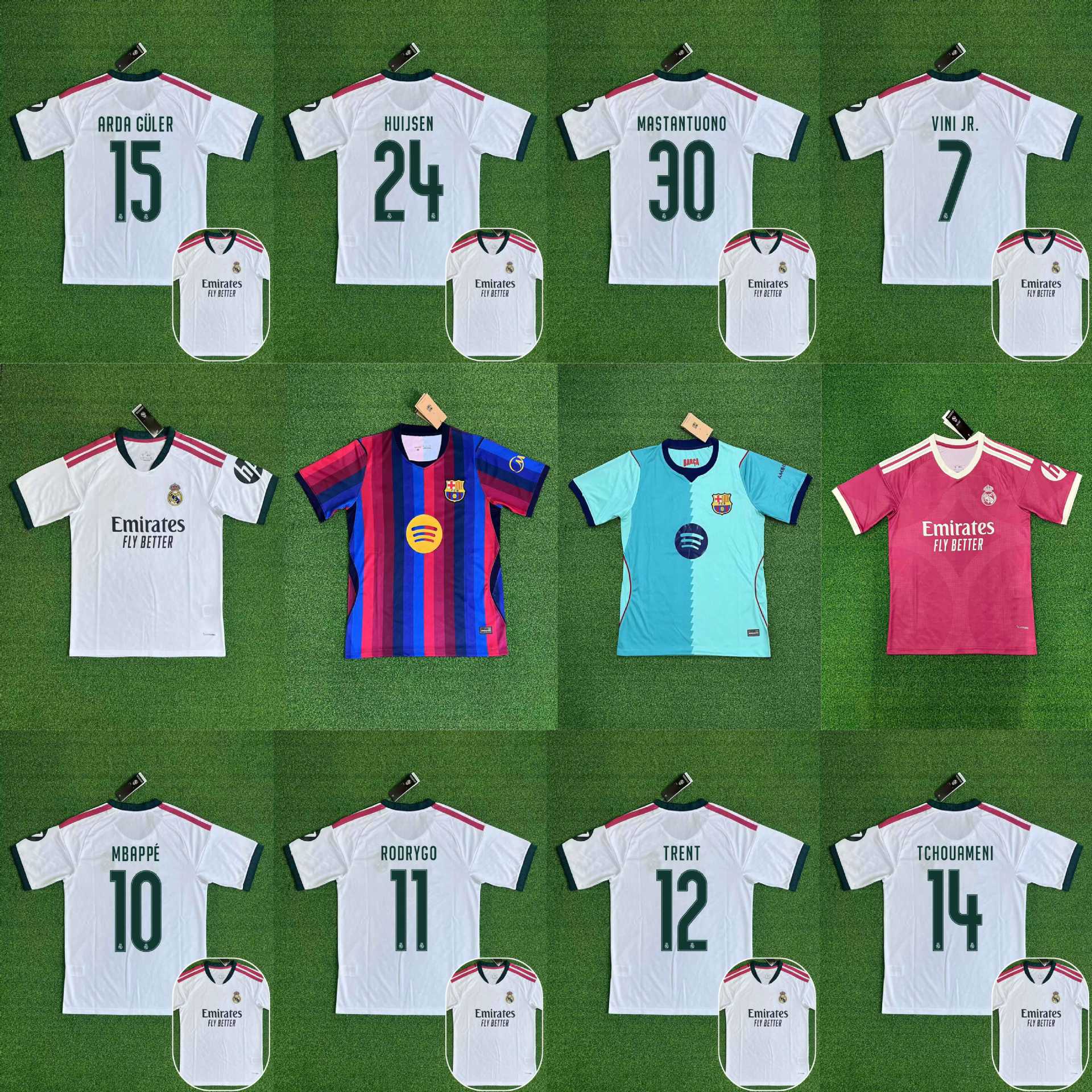 26/27 La Liga Club Jerseys Real Madrid Barcelona Atletico Madrid Betis Champions League Star Shirts Football Uniforms Foto QC de 1688 na Qualit.ly