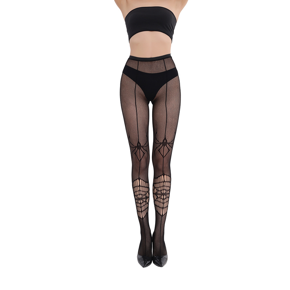 European and American New Fishnet Pantyhose Sexy Lingerie Stockings Small Mesh Pantyhose Women Jacquard Fashion 3106
