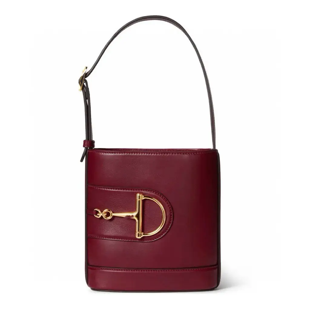 French Fashion Saddle Bucket Women's Bag 2025 New High-end Shoulder Crossbody Handbag Genuine Leather 833665
