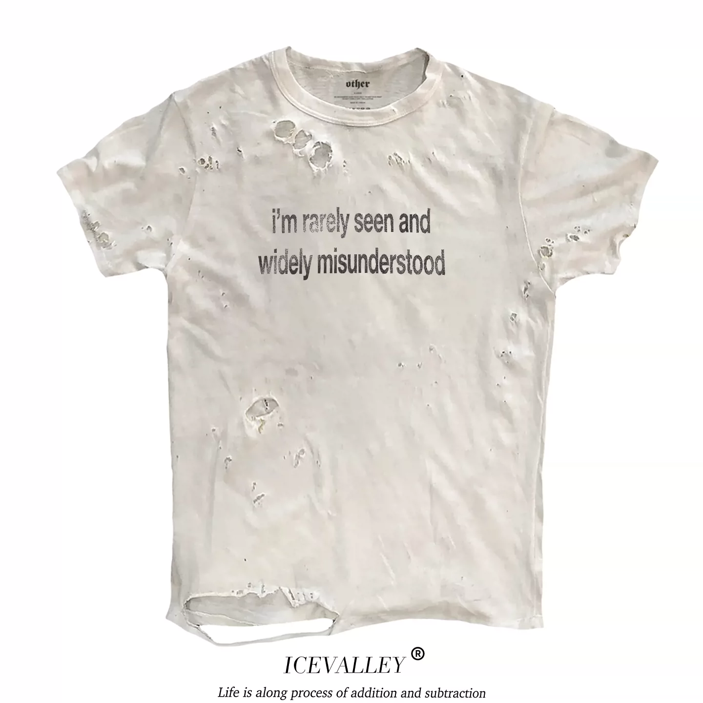 MELANIN Black Tattoo Ins Niche Light Asia Daily VTG Neutral Waste Soil Wind Piercing Short Sleeve T-shirt