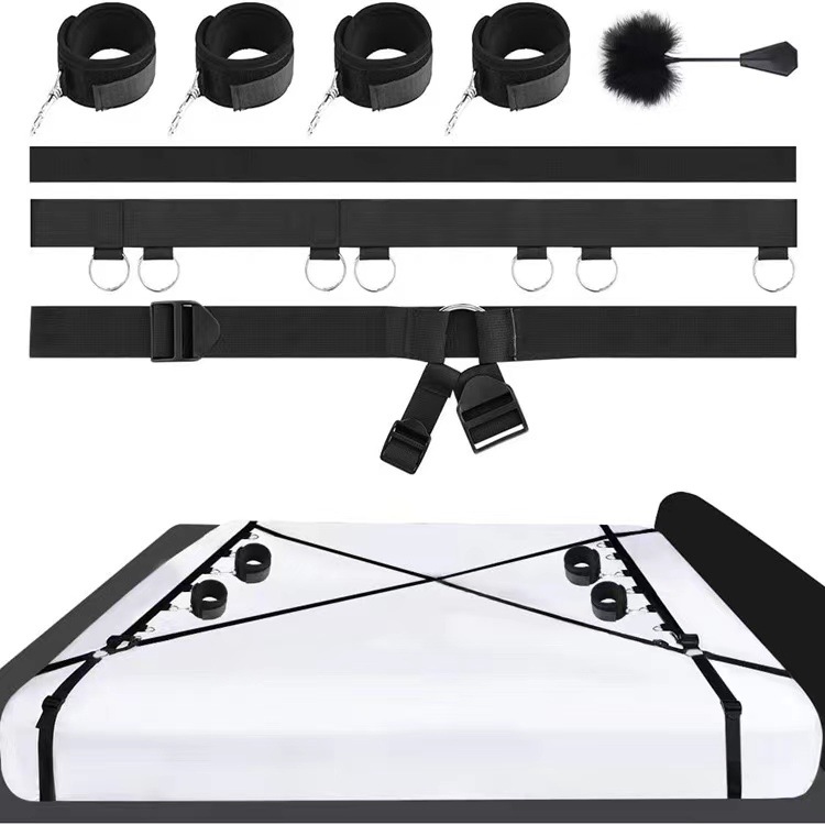 Foreign trade fun SM upgrade binding strap alternative adult bed binding feather flirting racket supplies wholesale