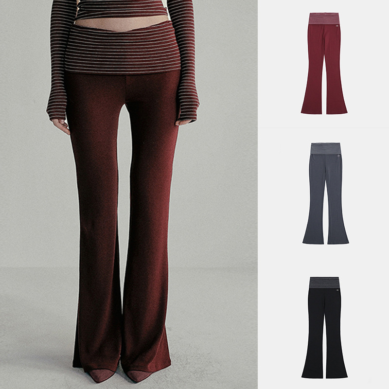 Badblood Bcac Series American Sexy Stripesd Casual Pants Women's Foldableing Sports Pants Yoga Pants Pants
