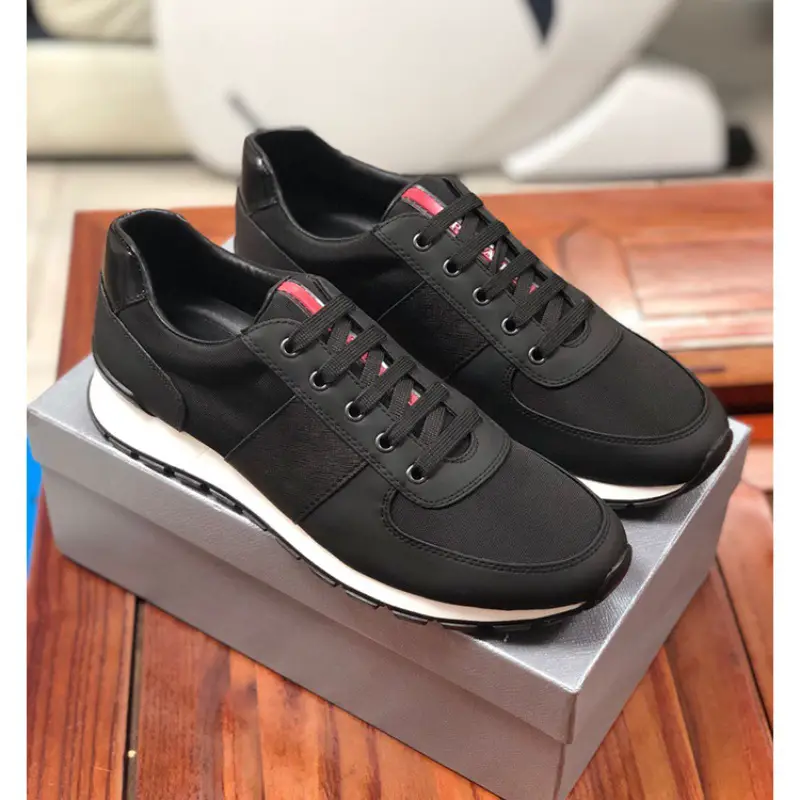 European station 2024 spring and fall low-top lace-up sneakers British fashion mesh splicing breathable lightweight casual shoes