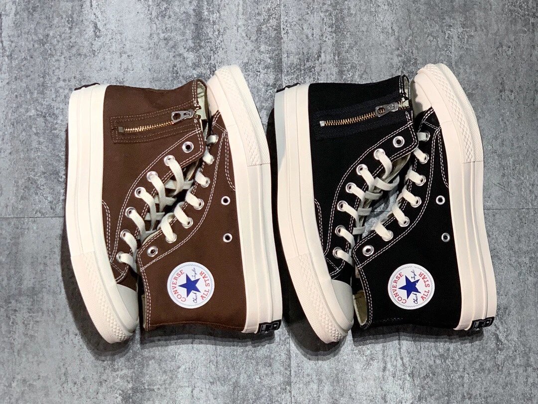 匡威Converse ADDICT BY NIGO余文乐同款1970s拉链高帮帆布鞋硫化鞋休板鞋 photo QC de WEIDIAN sur Qualit.ly