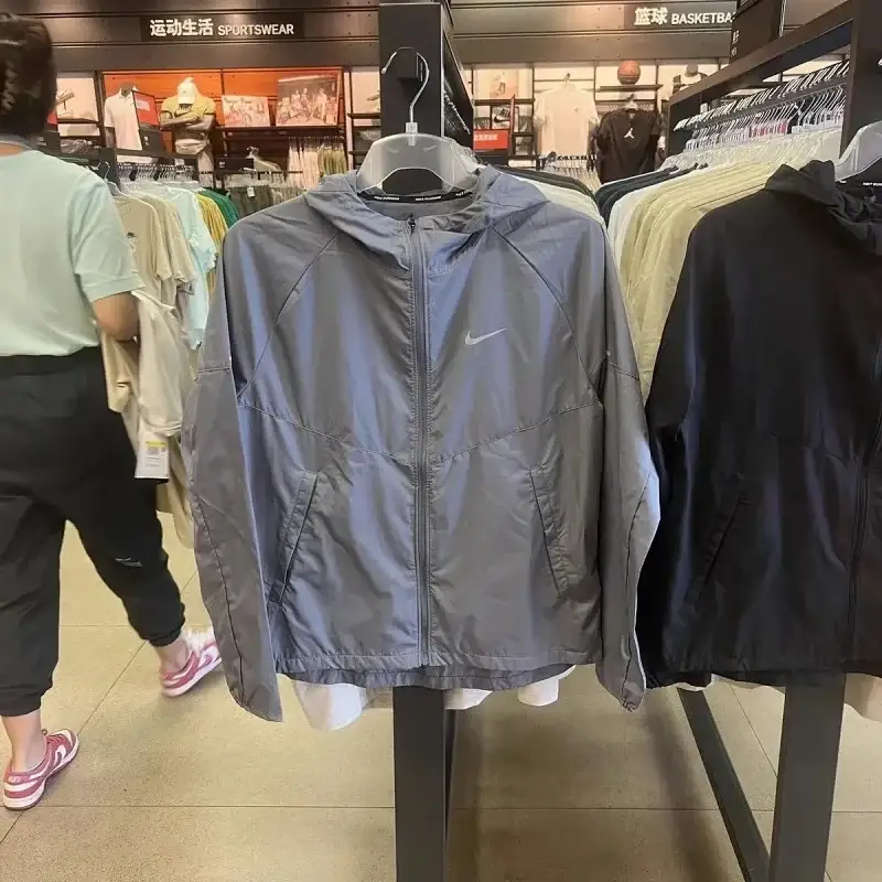 Windproof Men's Jacket Top Quick Dry Woven Jacket Running Sports Windbreaker