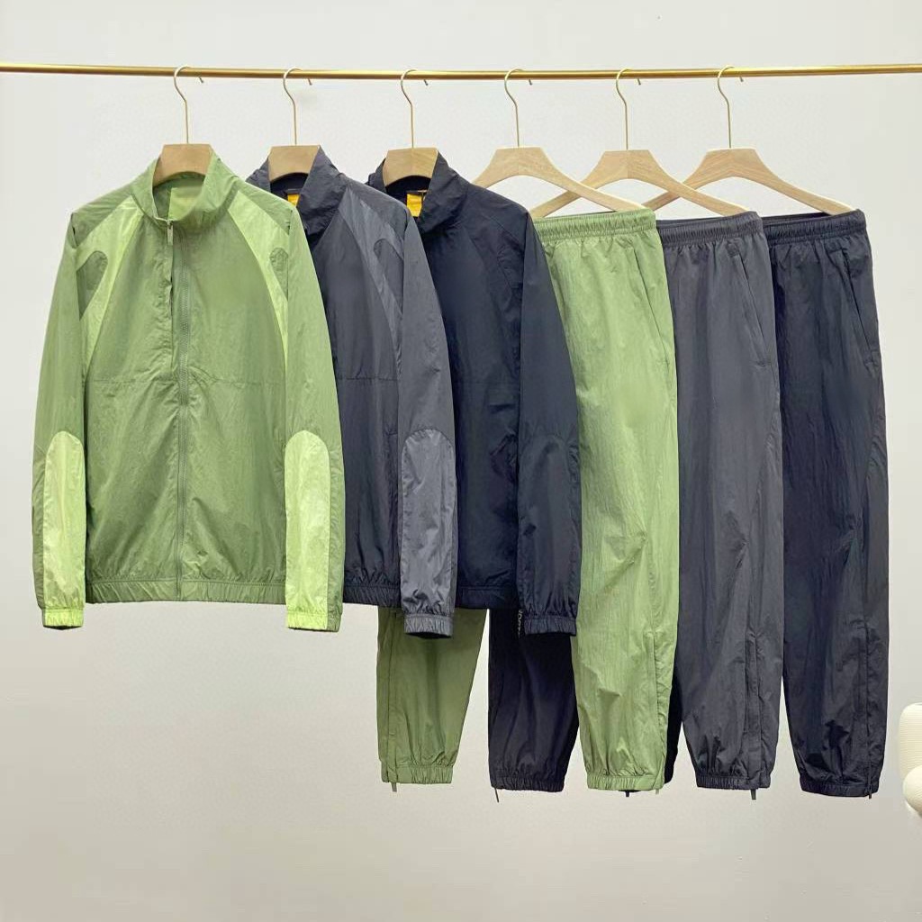 Autumn New Nocta Collaboration Hook-Pattern Woven Unisex Casual Stand-Collar Windproof Sports Suit Fn7667