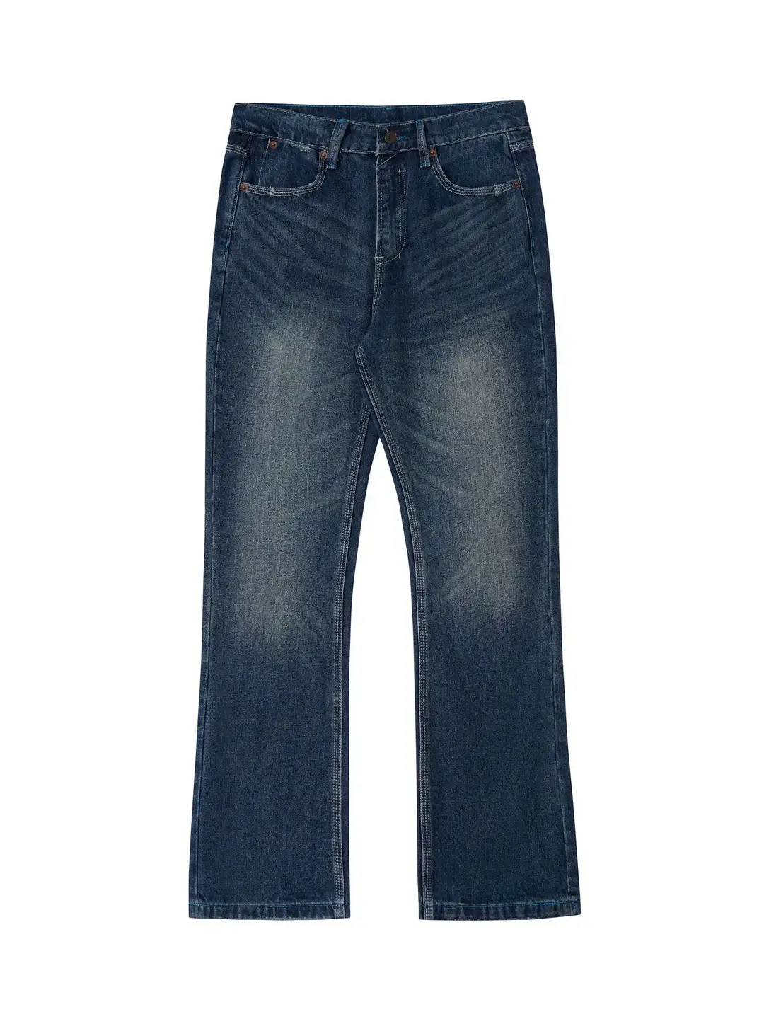 KZD Retro Flared Jeans Dark Wash