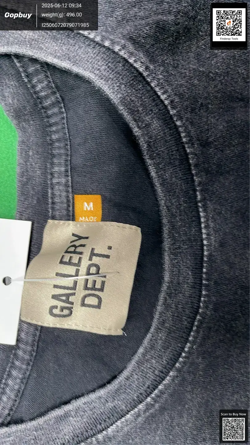 American fashion brand 2023 summer new GALLERY DEPT ship printing wash water old men's and women's short sleeve T-shirt