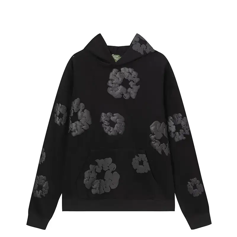 Denim Tears The Cotton Wreath Hoodie Black