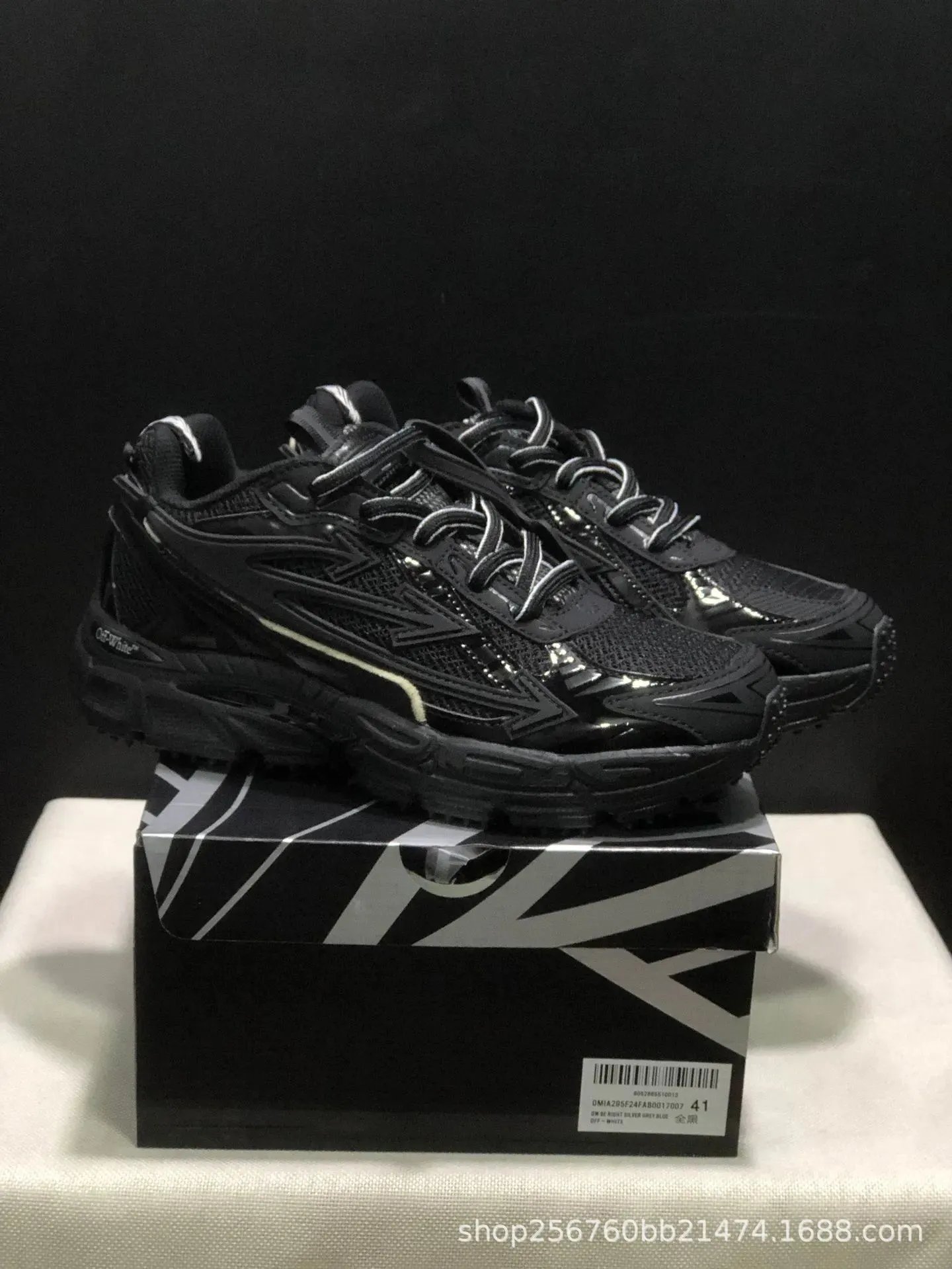 OFF-WHITE OW BRIGHT SILVER GREY BLUE